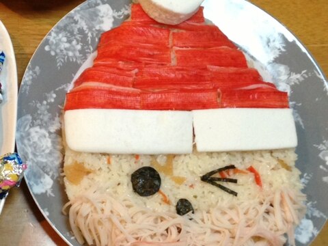 クリスマスに！ちらし寿司でサンタ★